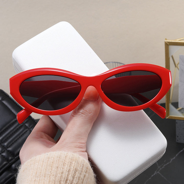 Dame trendy Cat-Eye solbriller med UV-beskyttelse Luvikno