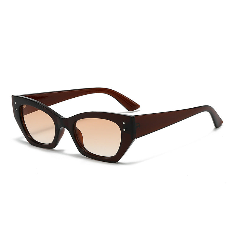 Dame moderne motefull solbrille i innovativt design Luvikno