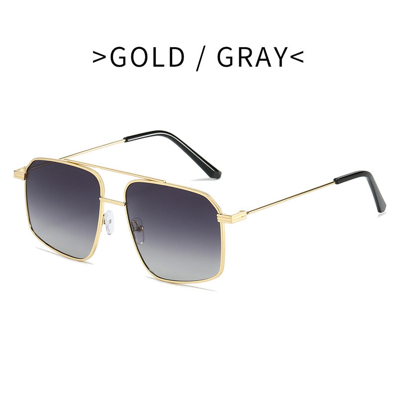 Damer moteriktig solbrille i geometrisk design Luvikno