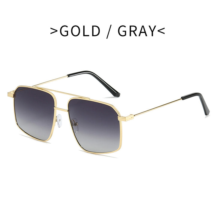 Damer moteriktig solbrille i geometrisk design Luvikno