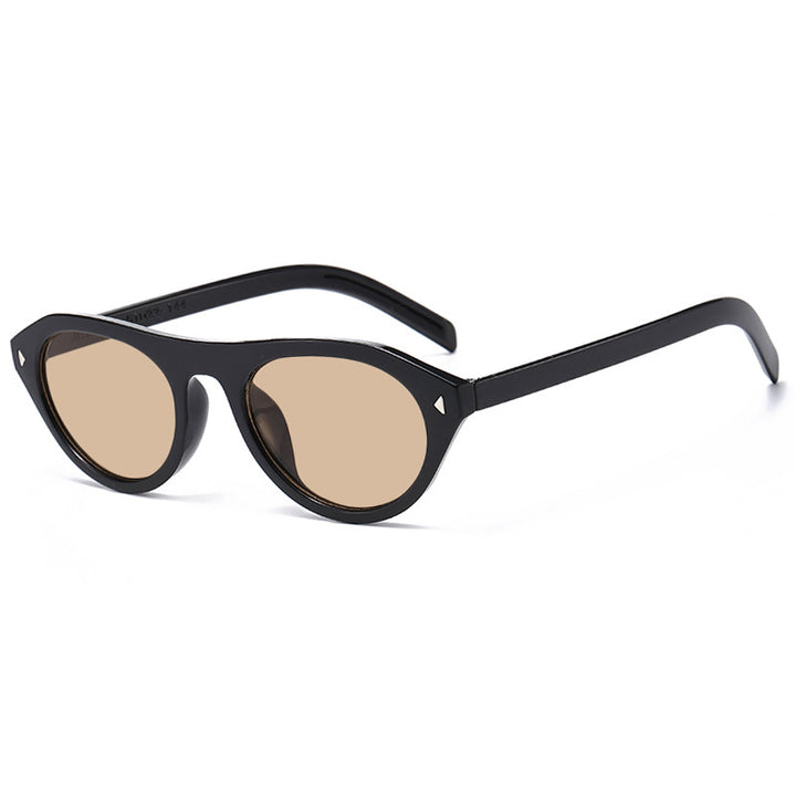 Dames moteriktig solbrille med buet ramme og beskyttende UV-filter Luvikno