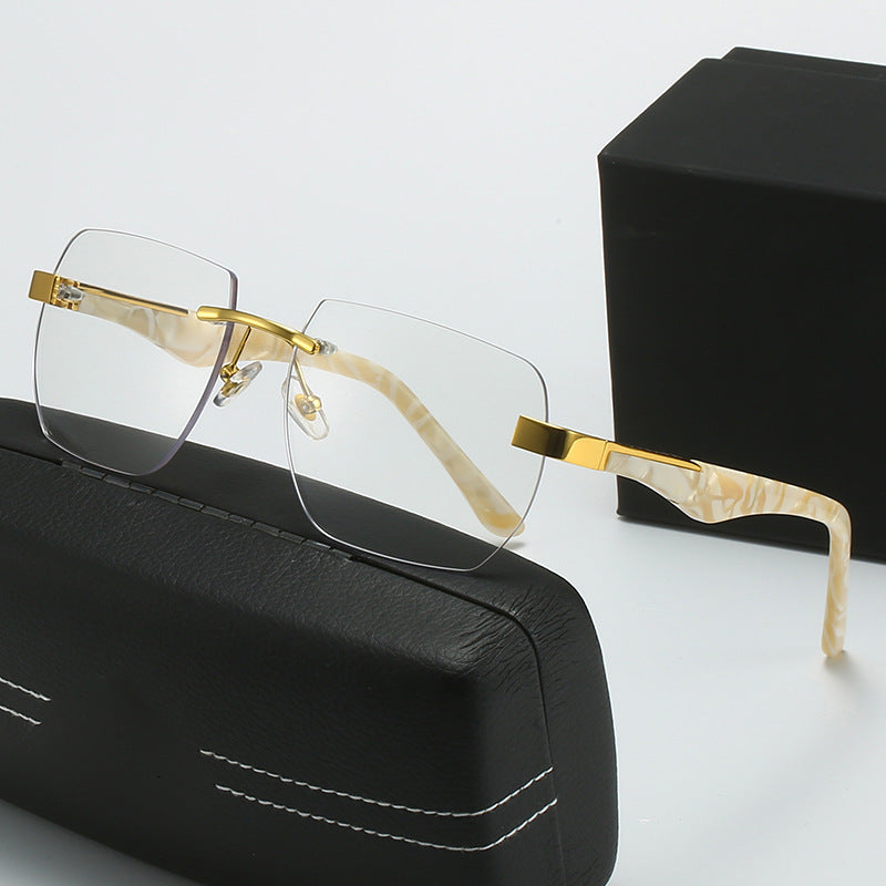 Dame Fashion-solbriller i moderne geometrisk design Luvikno