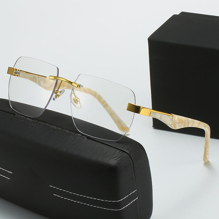 Dame Fashion-solbriller i moderne geometrisk design Luvikno
