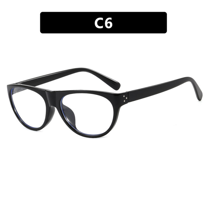 Dame moteriktig optisk brille med elegant kattøye-design Luvikno