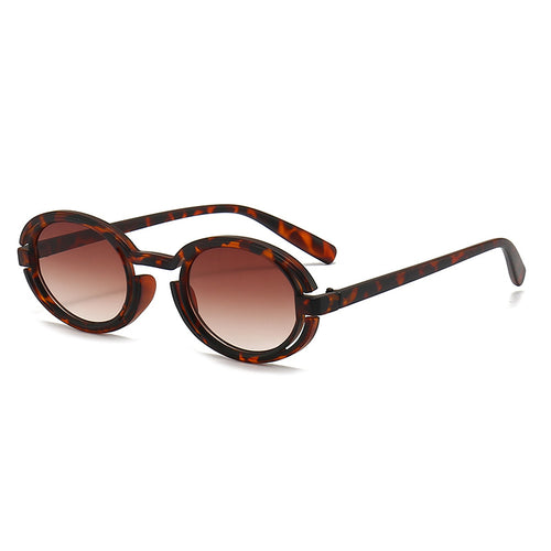 Damen Runde Solbrille i moderne retro-stil Luvikno