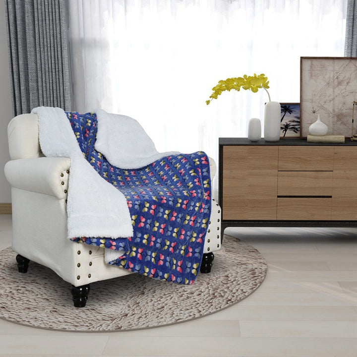 Damer Fleece-kosedekken med vendbart design Luvikno
