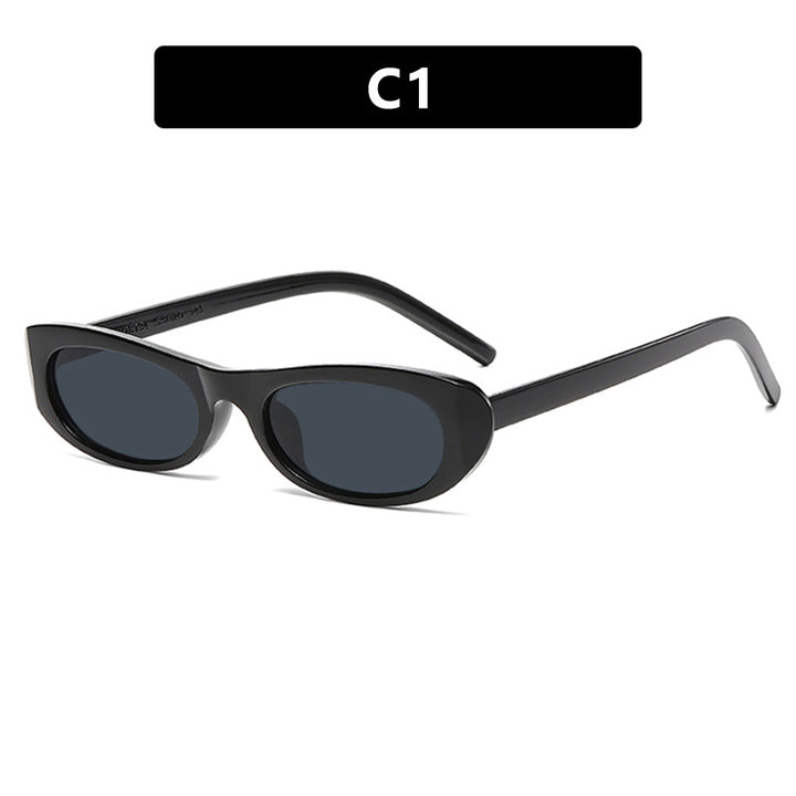 Dame moteriktig Cat-Eye solbrille med UV-beskyttelse og moderne design Luvikno