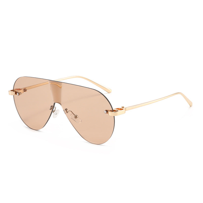 Dame Oversized solbriller i moderne aviator-stil Luvikno