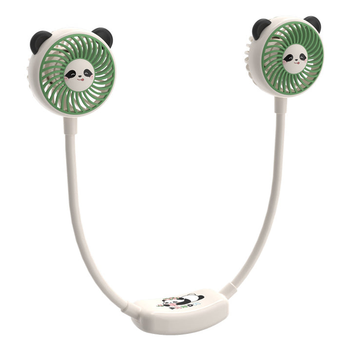 Unisex Bærbar Dobbelte vifte i Panda-design Luvikno