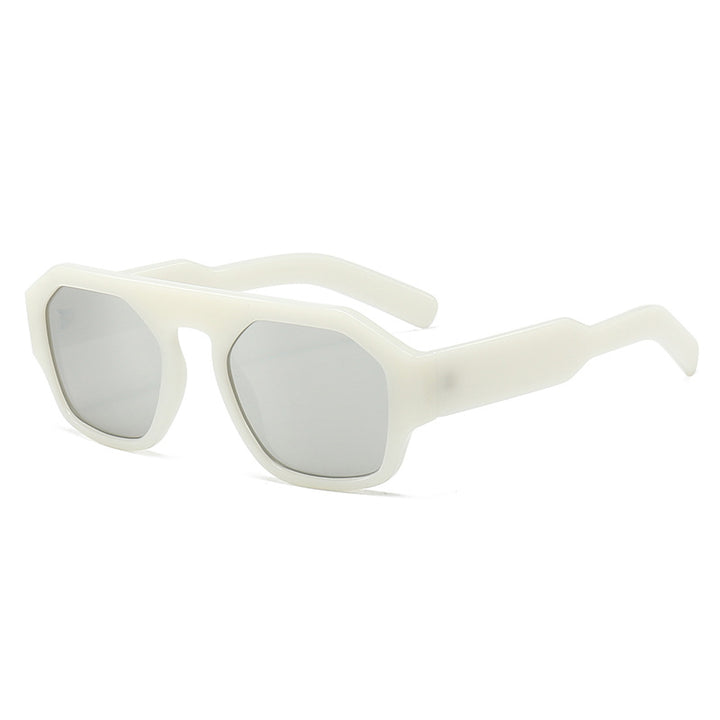 Dame motetrender solbrille i innovativ geometrisk design Luvikno