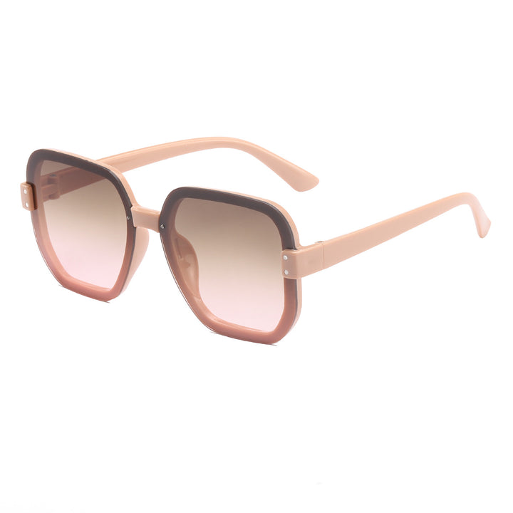 Dame modische quadratiske solbriller med gradient glass Luvikno