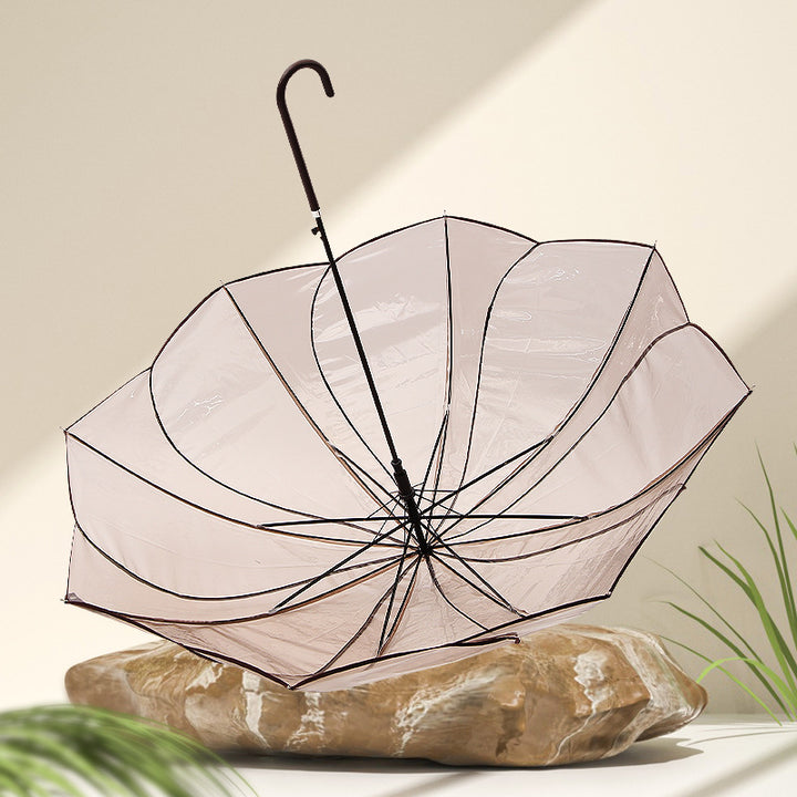 Damer Transparent Design Sammenleggbart Parasol Luvikno