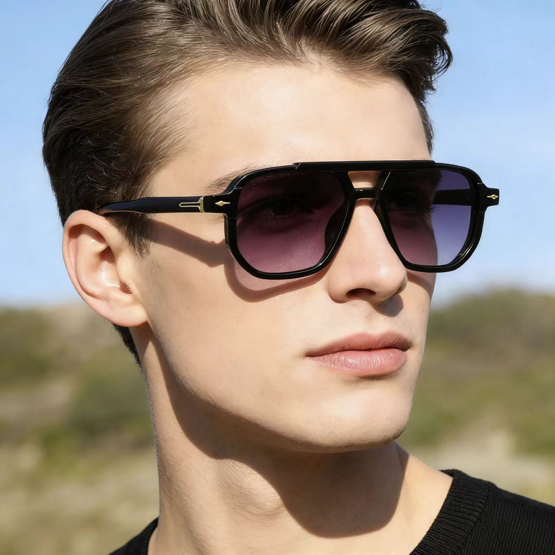 Dame moteriktig solbrille med ekstra stort ramme Luvikno
