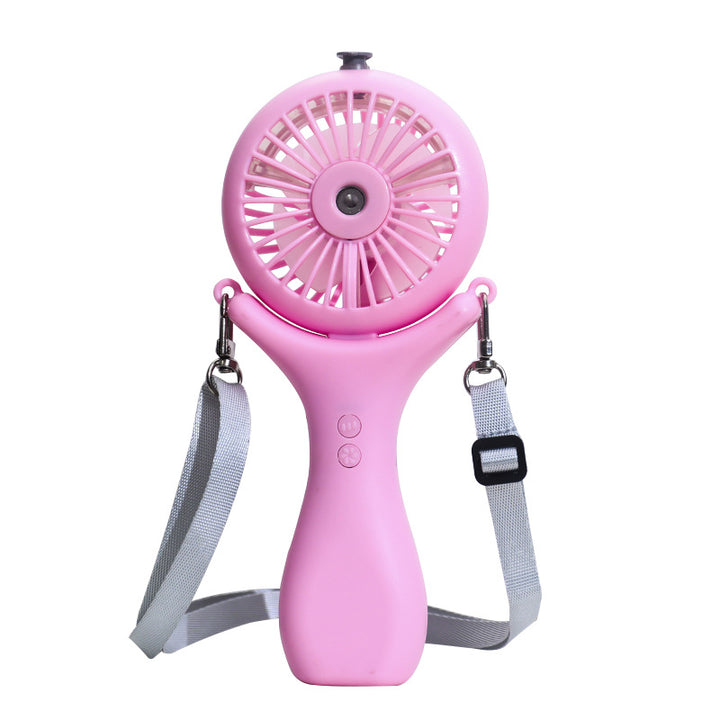 Dame bærbar håndvifte med ergonomisk design og sprayfunksjon Luvikno