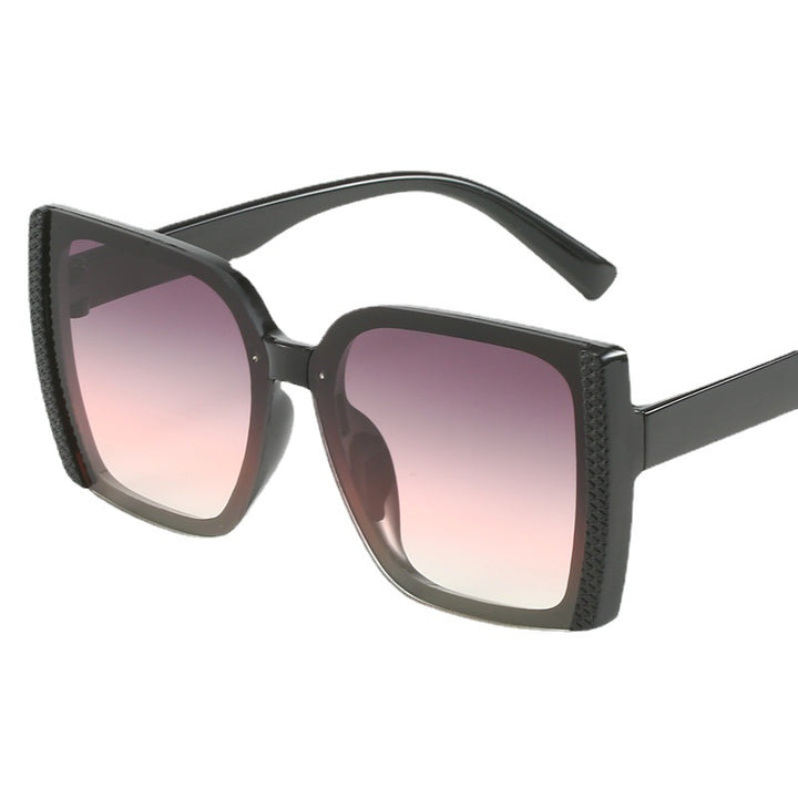 Dame oversized Designer-solbriller i moderne flettet design Luvikno