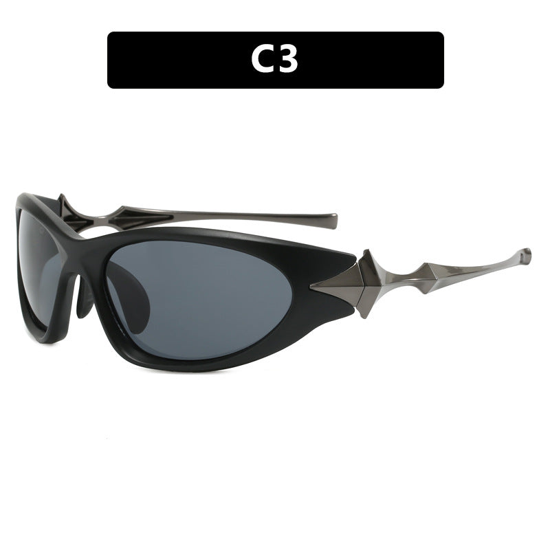 Dame futuristisk sports solbrille med ergonomisk design Luvikno