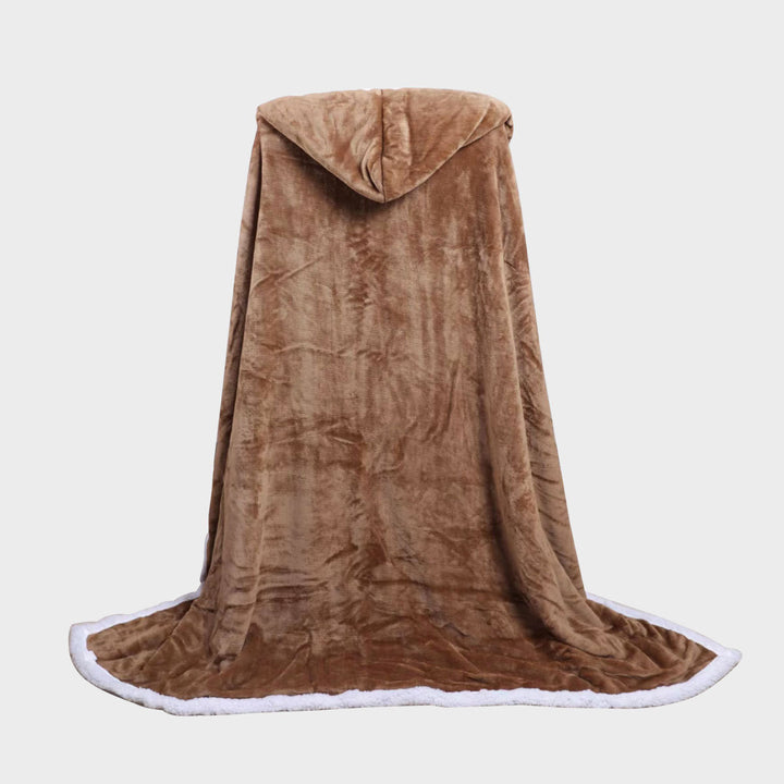 Dame plysj teppe med dobbel fleece Luvikno