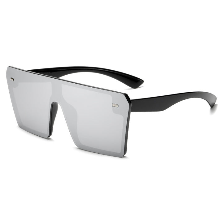Dame Oversized solbriller i futuristisk design Luvikno
