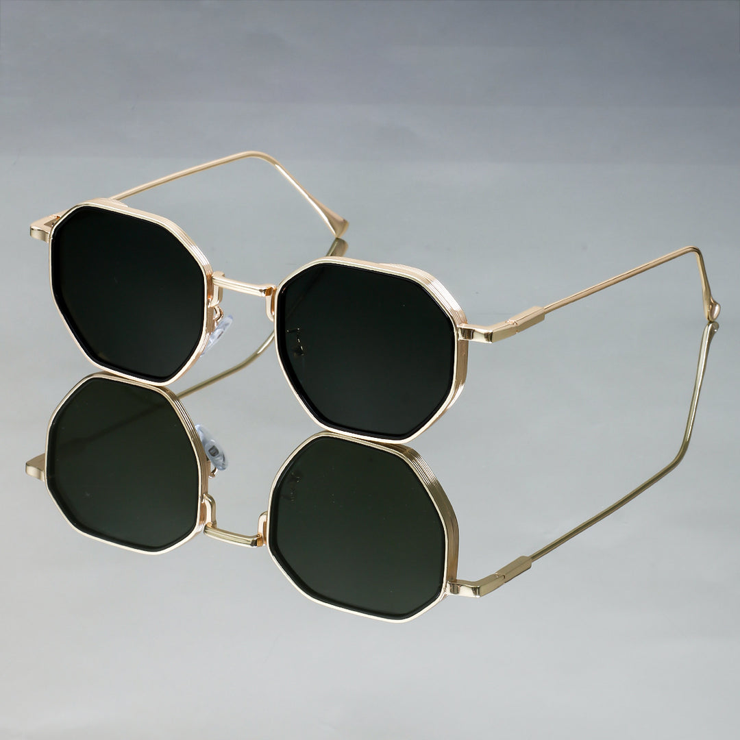 Dame solbriller i elegant, geometrisk stil med holdbar ramme Luvikno