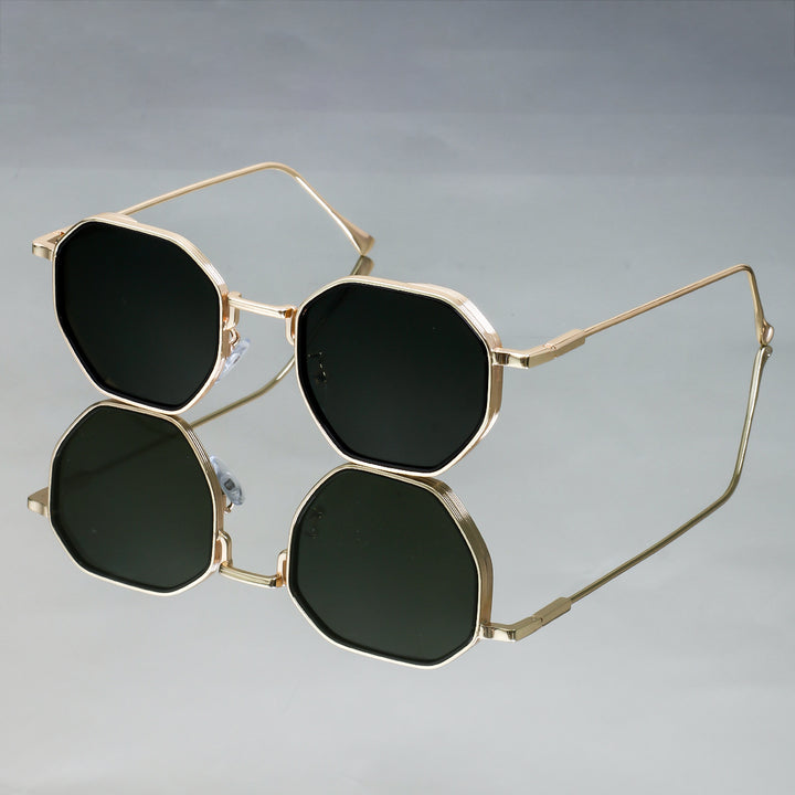 Dame solbriller i elegant, geometrisk stil med holdbar ramme Luvikno