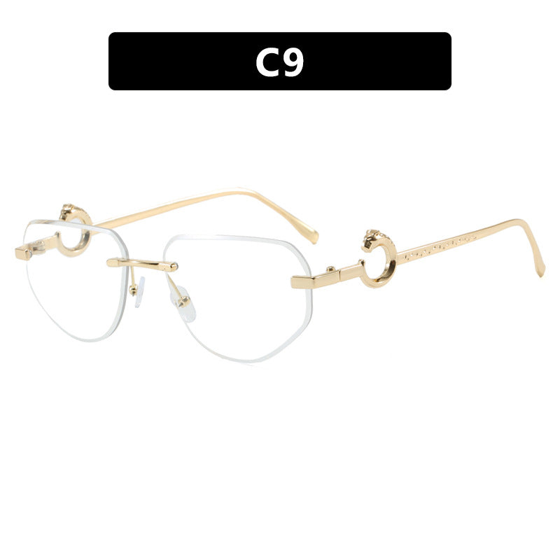 Dame trendy stilige solbriller i moderne design med filigran metallramme Luvikno