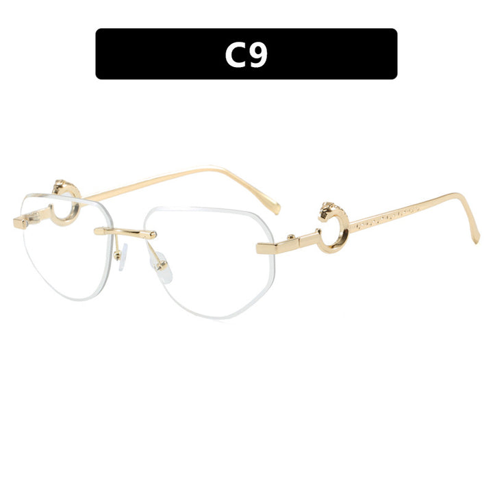 Dame trendy stilige solbriller i moderne design med filigran metallramme Luvikno