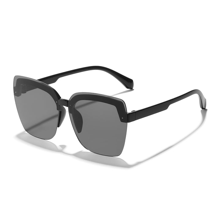 Dame moteriktig oversized solbriller med innovativt design Luvikno