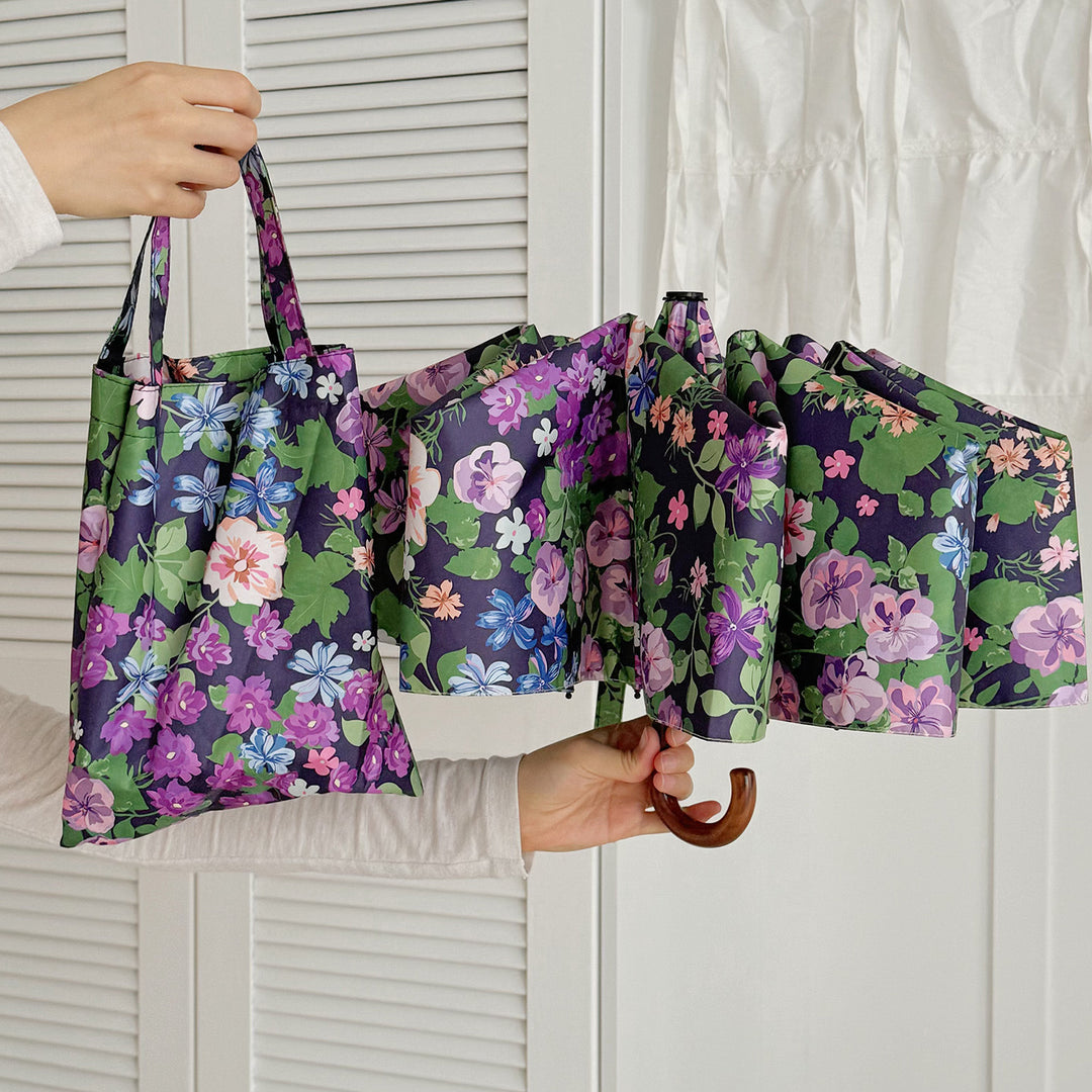 Dame Multifunksjonell skulderveske med blomsterdesign Luvikno