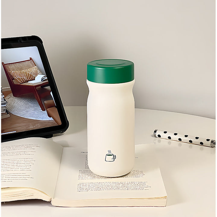 Damen Isoliertrinkflasche mit praktischem Drehverschluss und ergonomischem Design Luvikno