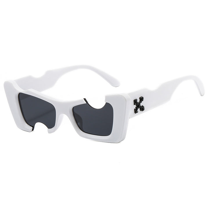 Dame futuristisk designer solbrille Luvikno