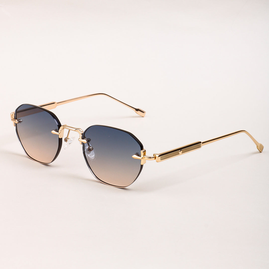 Dame solbrille med elegant åttkantet ramme og komfortable nesepads Luvikno