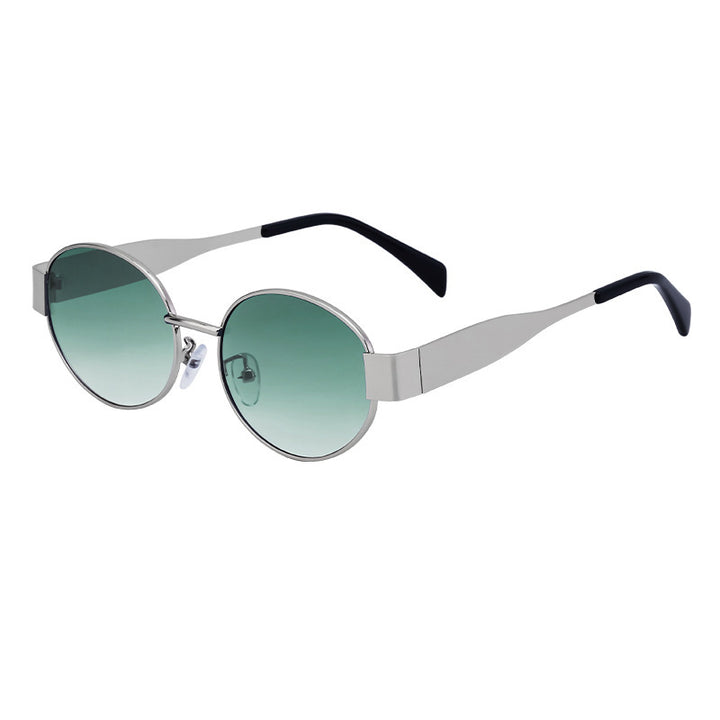 Dame moteriktig solbrille i elegant oval design Luvikno