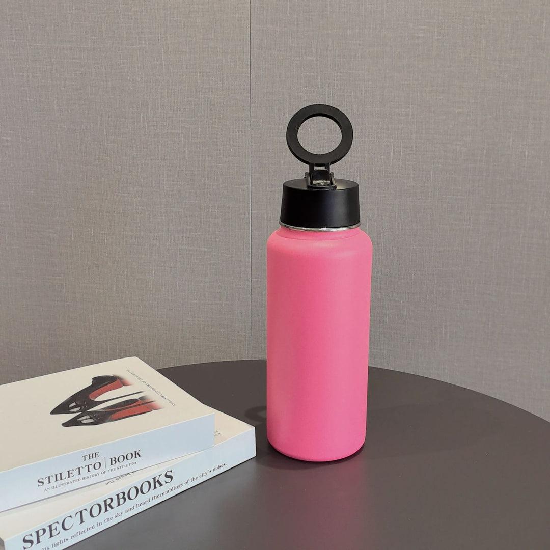 Unisex Sporty Stainless Steel Water Bottle Luvikno