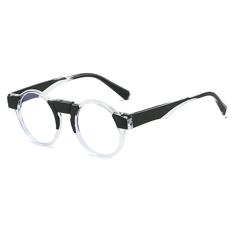 Dame moteriktig lesebrille med innovativt rundt rammedesign Luvikno