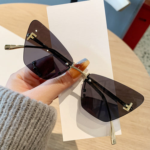 Damer Cat-Eye solbriller i moderne design med innovativ ramme Luvikno