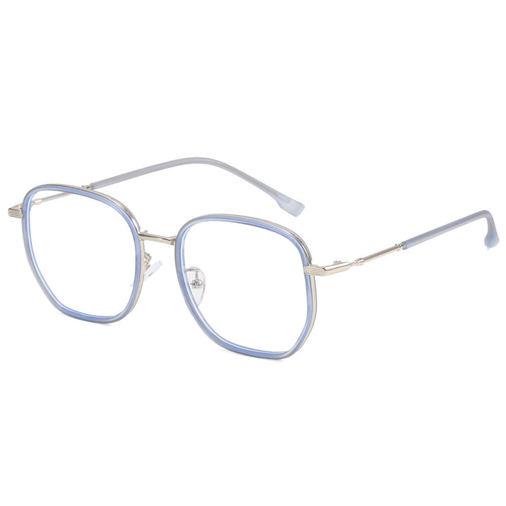 Dame geometrisk oversized solbrille Luvikno