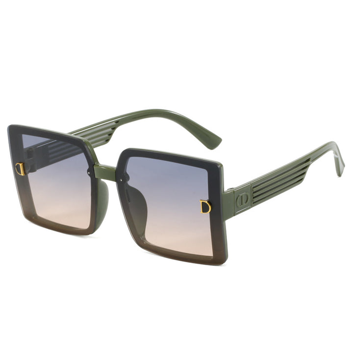 Dame firkantet solbrille med ergonomisk ramme og UV-beskyttelse Luvikno
