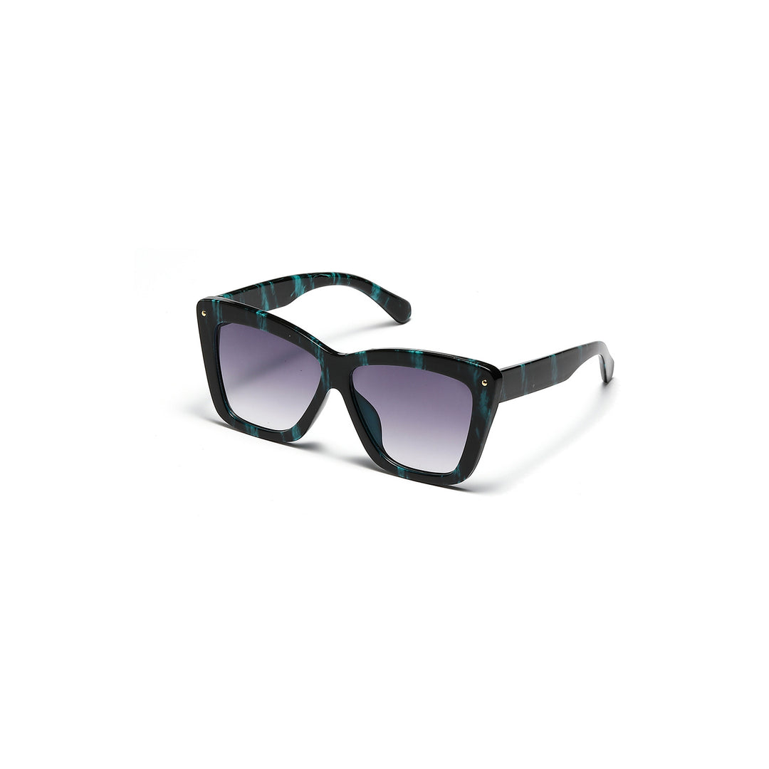 Dame geometrisk oversized solbrille Luvikno