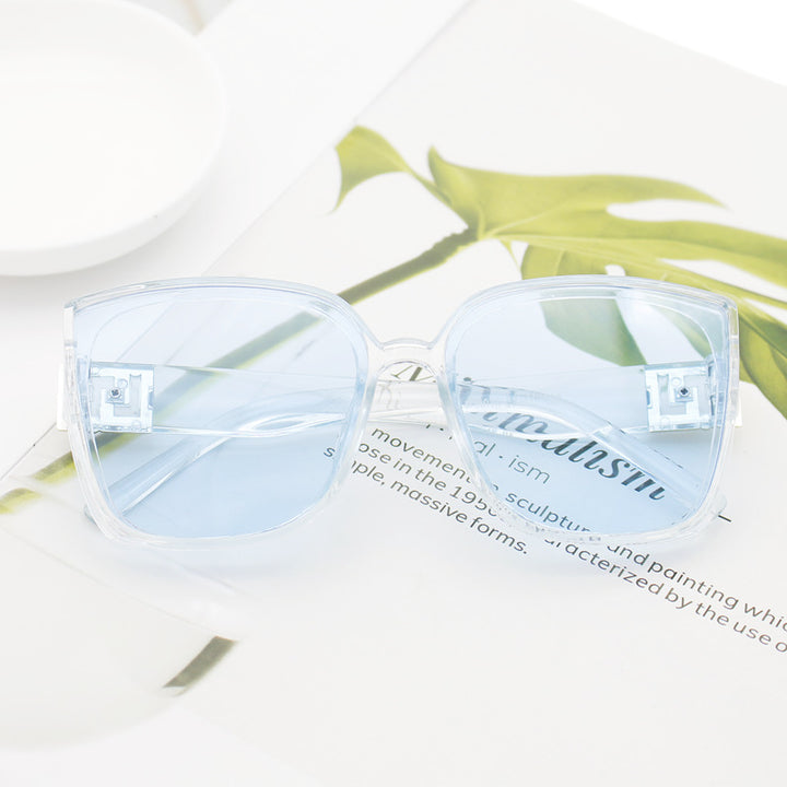 Damer Motemessig Oversized-Quadrat-solbrille Luvikno