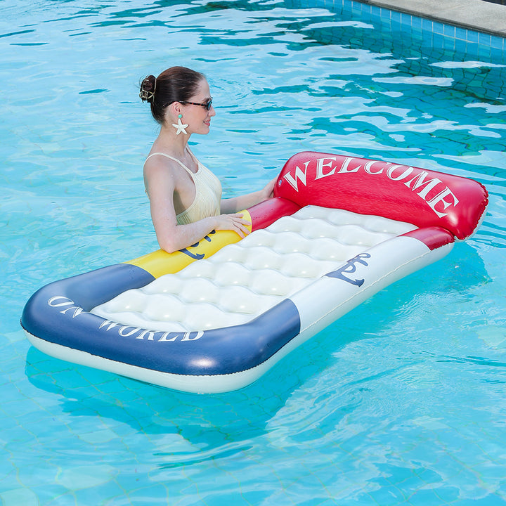 Kvinnens oppblåsbare avslapningsstol med maritimt design Luvikno