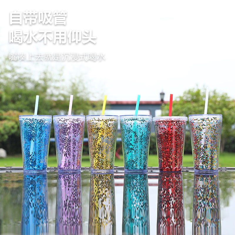 Unisex Glitter Becher Luvikno