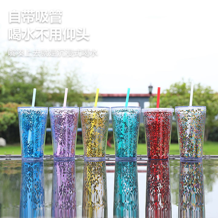 Unisex Glitter Becher Luvikno