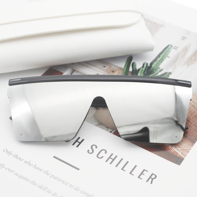 Dame Sporty solbriller i trendy Shield-design Luvikno
