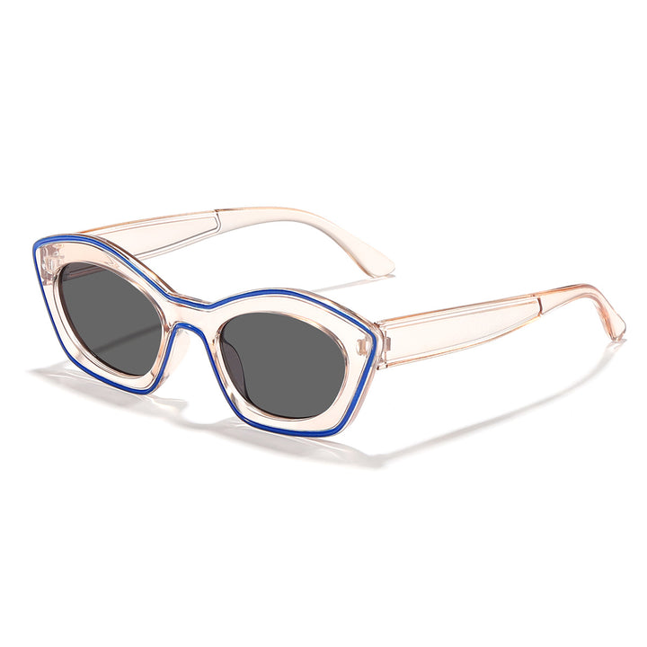Dame moteriktig solbrille med elegant ramme og trendy design Luvikno