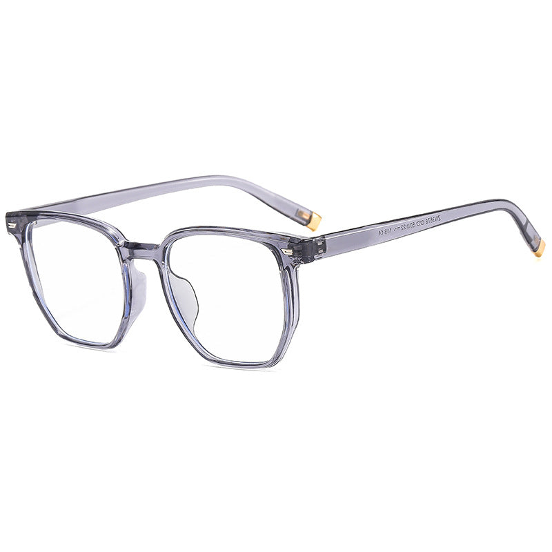 Dame moteriktig transparent solbrille i elegant hexagon-design Luvikno