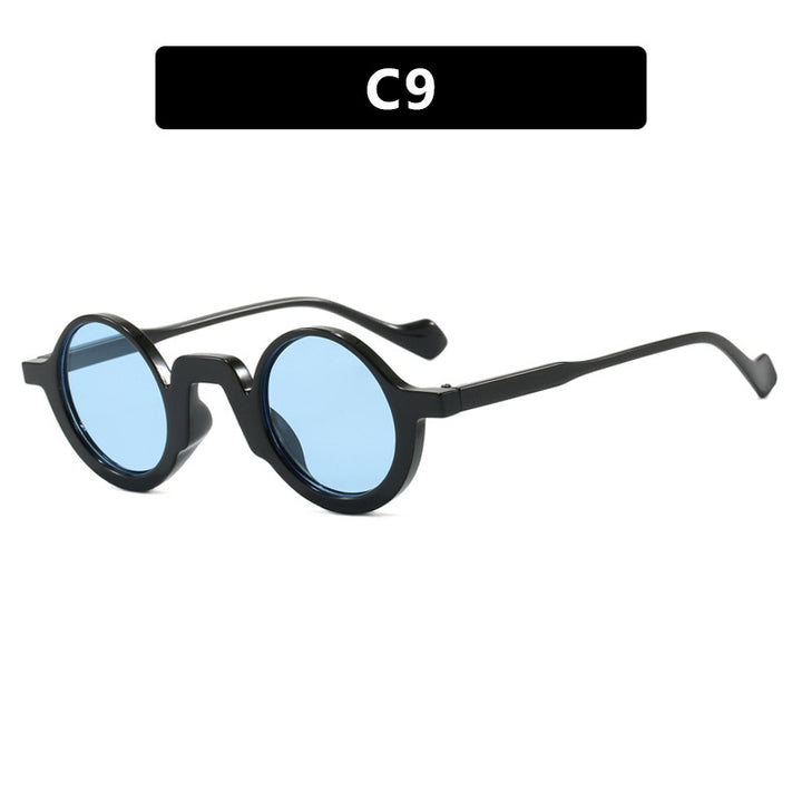 Damer rund solbrille med innovativ design og UV-beskyttelse Luvikno