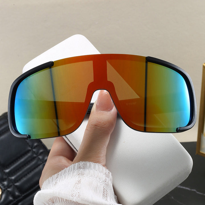 Damen moteriktig sportssolbrille med bred UV-beskyttelse Luvikno