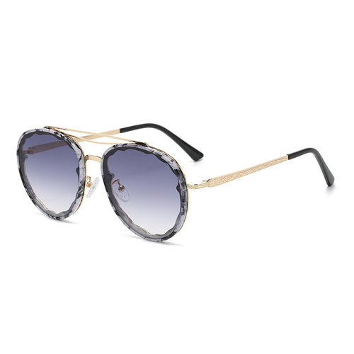 Dame Moderne utformede solbriller i elegant oversized stil Luvikno