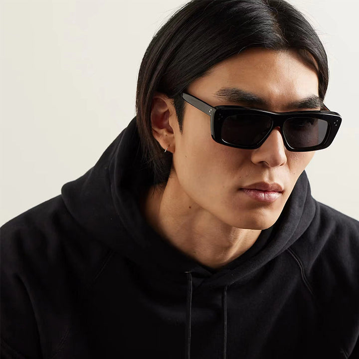 Dame kvadratisk solbrille med moderne design og polariserende linser Luvikno
