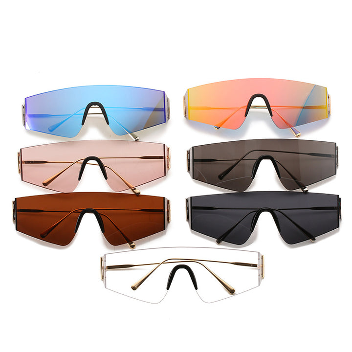 Dame futuristisk Oversized-solbrille Luvikno
